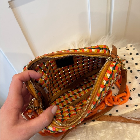 Clare V Midi Sac, Rattan Marigold Multi, Crossbody - Picture 7 of 10